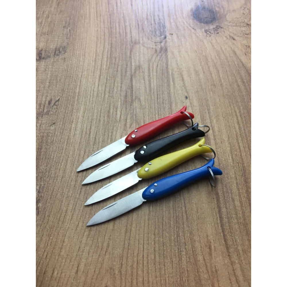 

Palta Little Fish Pocketknife Folding Knife Portable Fruit Knives Jackknife Clorful Handle Finger Knife Stainless Steel