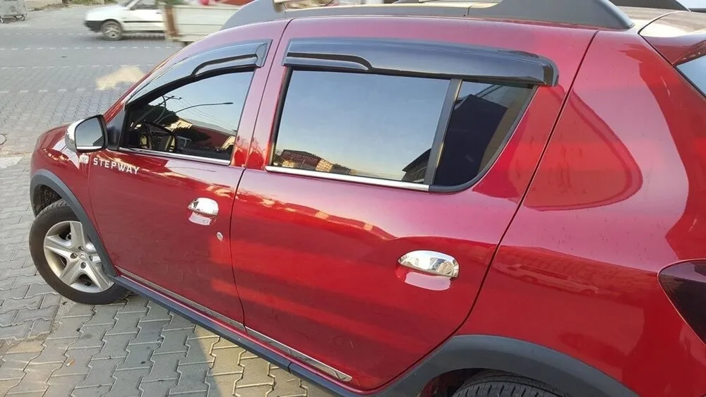 For Dacia Sandero Chrome Door Handle 2012 2013 2014 2015 2016 2017 2018 Stainless Steel 4 Doors Auto Car Accessory Sport