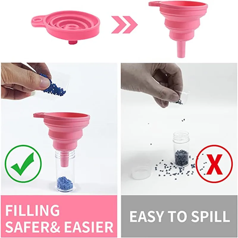 Diamond Painting Storage Container, 60 Slot Accessory Kit with Tools for Art Craft Jewelry Beads