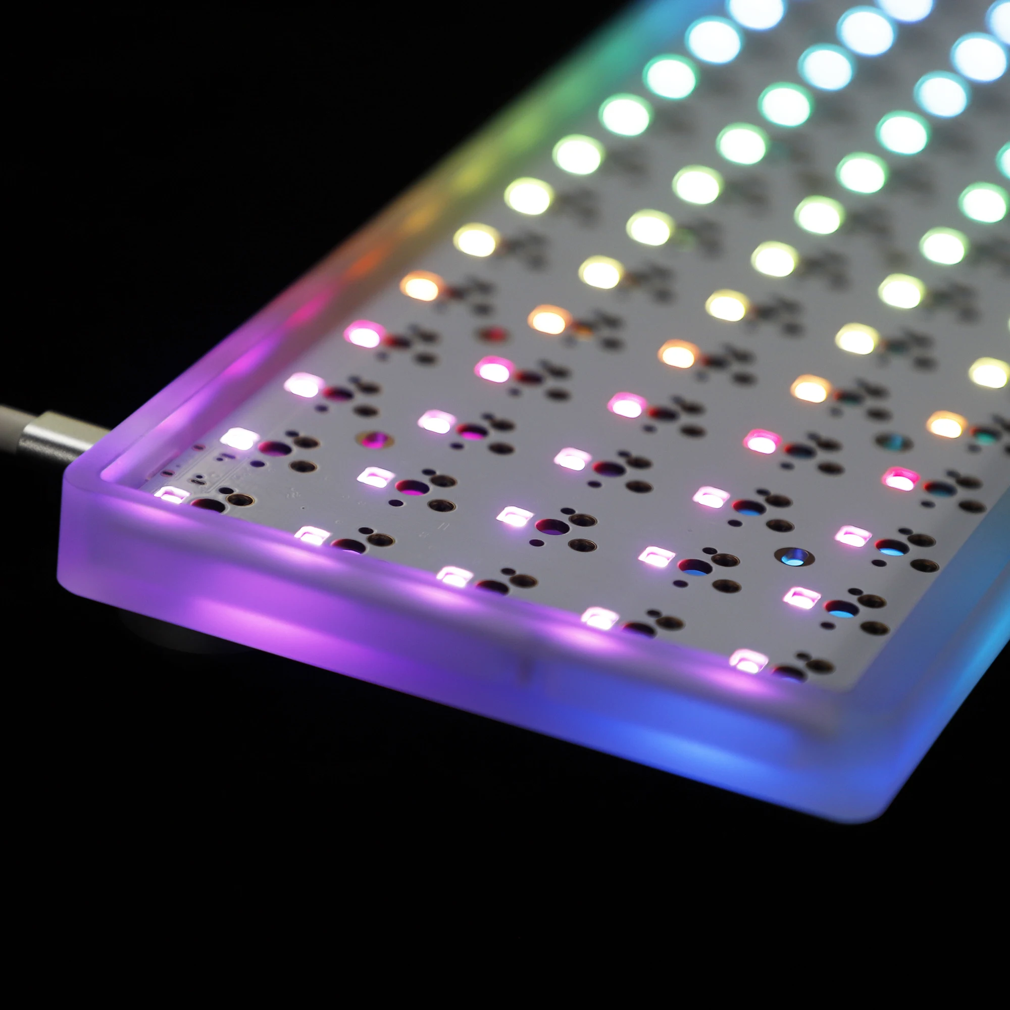 Оптом GH60 64 анодированный алюминий CNC чехол для GK64 DZ60 Тип C GK61 GK61x GK64x GK61xs GK64 Idobo 75 XD75 ID75