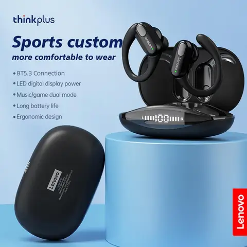 Lenovo thinkplus XT80 Wireless BT Sport Earphone Mini Наушники с микрофоном Зарядный чехол Hi-Fi
