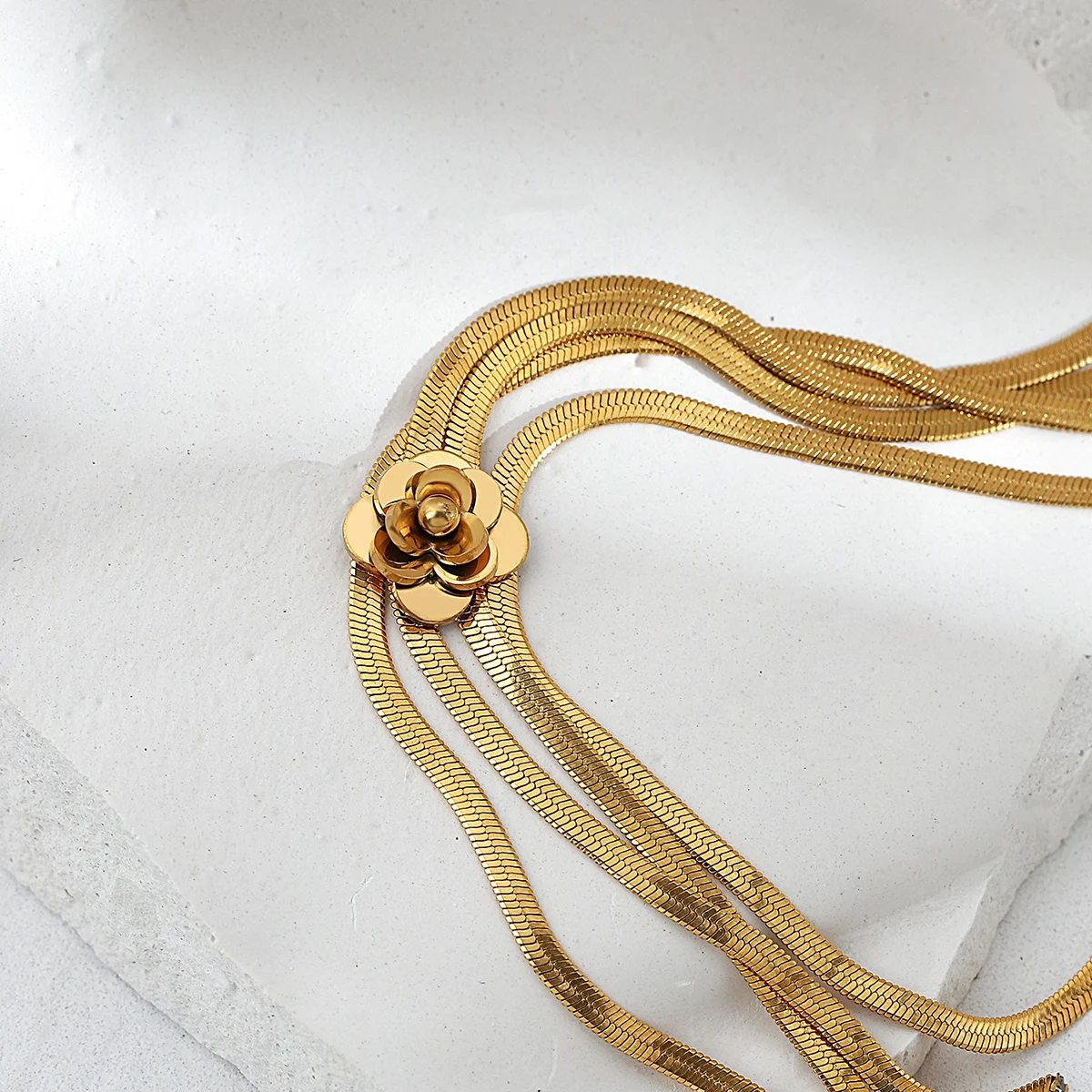 Трендовая многослойная цепочка Greatera из нержавеющей стали чокер для женщин