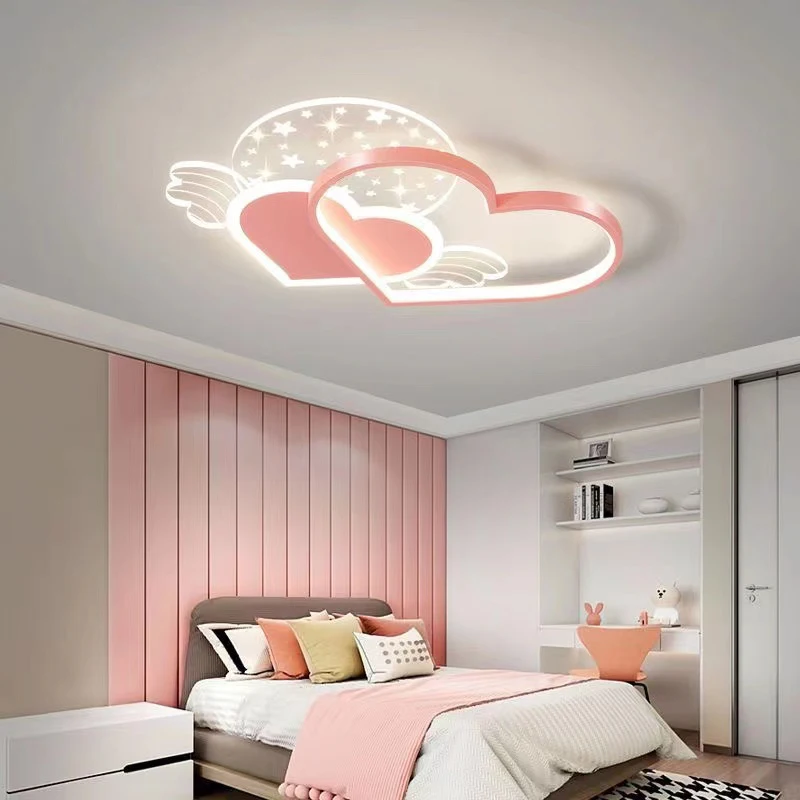 

Modern Heart Shape Ceiling Chandelier LED Nordic Ceiling Lamps for Dinning Room Bedroom Living Room Kitchen Nursery Home Decor
