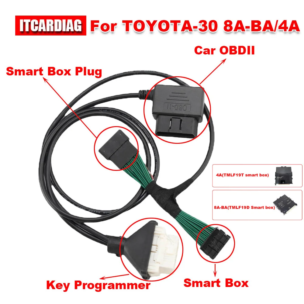 Для телефона кабель для Toyota 8A-BA 4A смарт-ключ TMLF19D TMLF19T OBDSTAR Autel IM508 IM608 Xhorse Key Tool Plus