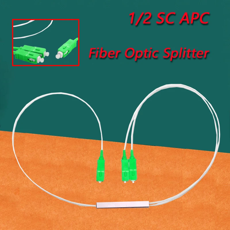 

Free Shipping 5PCS/Lot Fiber Optical PLC Splitter SC 1 : 2 Mini Steel Tube Type 1x2 0.9mm Fiber Opitc Splitter SC/APC Connector