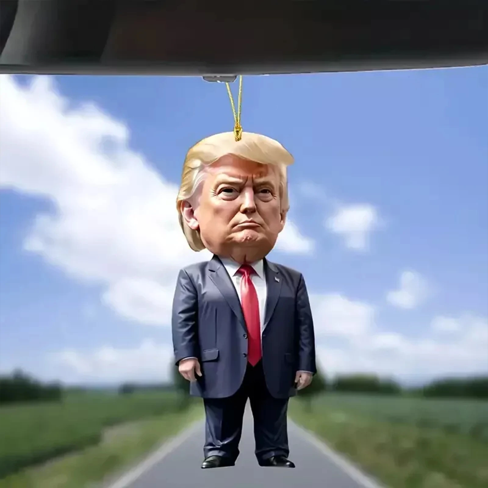 Патриотическое украшение Trump Won 2024 Рождественский акриловый елочный декор