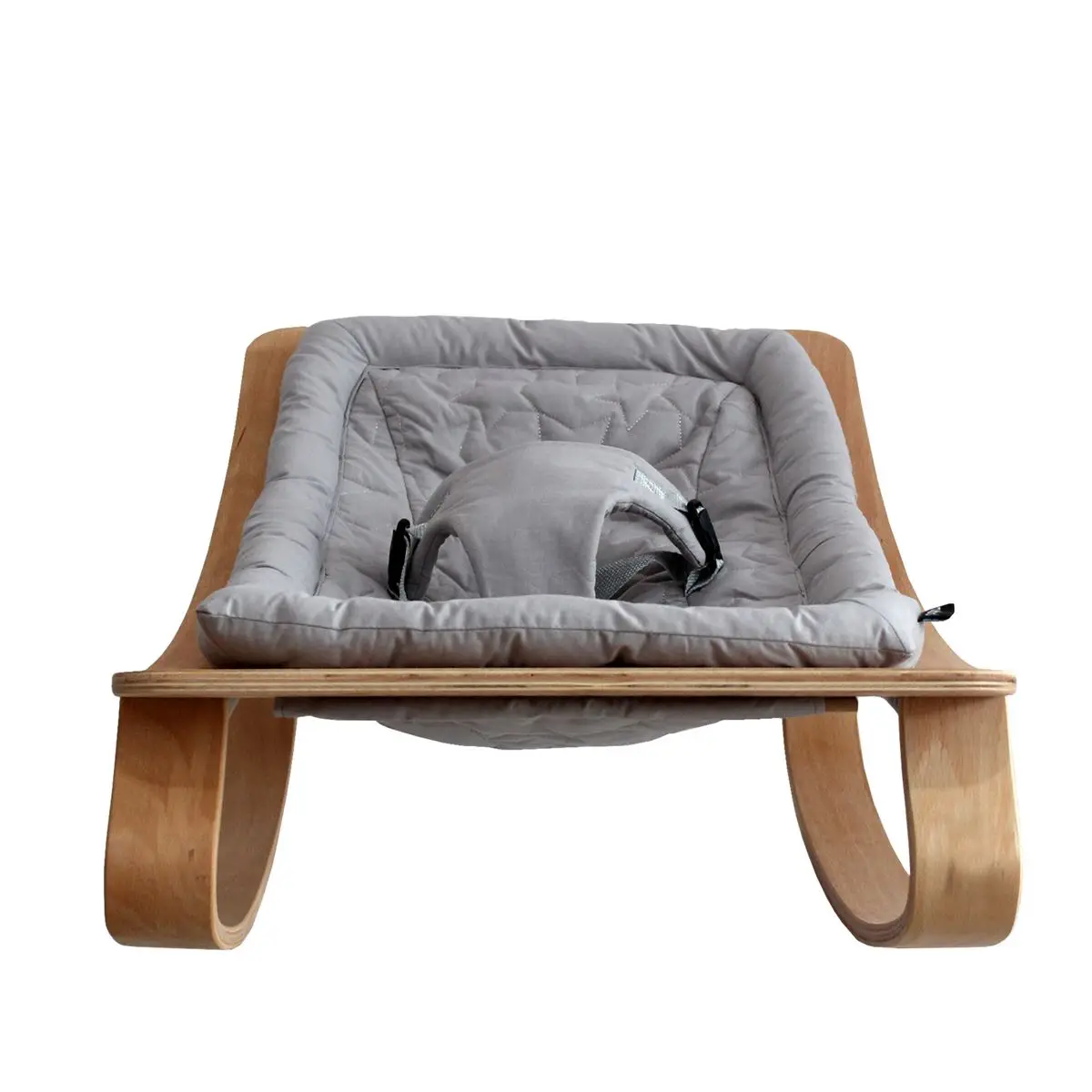 Turquality Natural Beech Tree Wooden Baby Rocker Crib Play Gym New Born Baby Clothes Bed Lit Bedstead Baby Swing Cradle Bouncer Hammock Baby Rocking Basket Sleeper Chair Nursery Room Furniture Infant Dropshipping images - 6