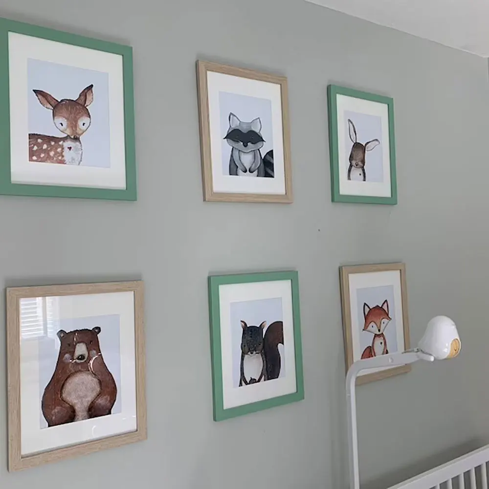 Скандинавский стиль искусство на холсте живопись лиса Медведь Кролик олень