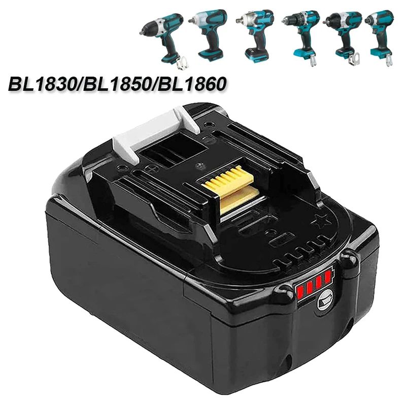 

3000/4000/5000/7500Ah Bateria Power Tools 18V Lithium Battery BL1830/BL1850/BL1860 Cordless Power Tools Batteries for Makita