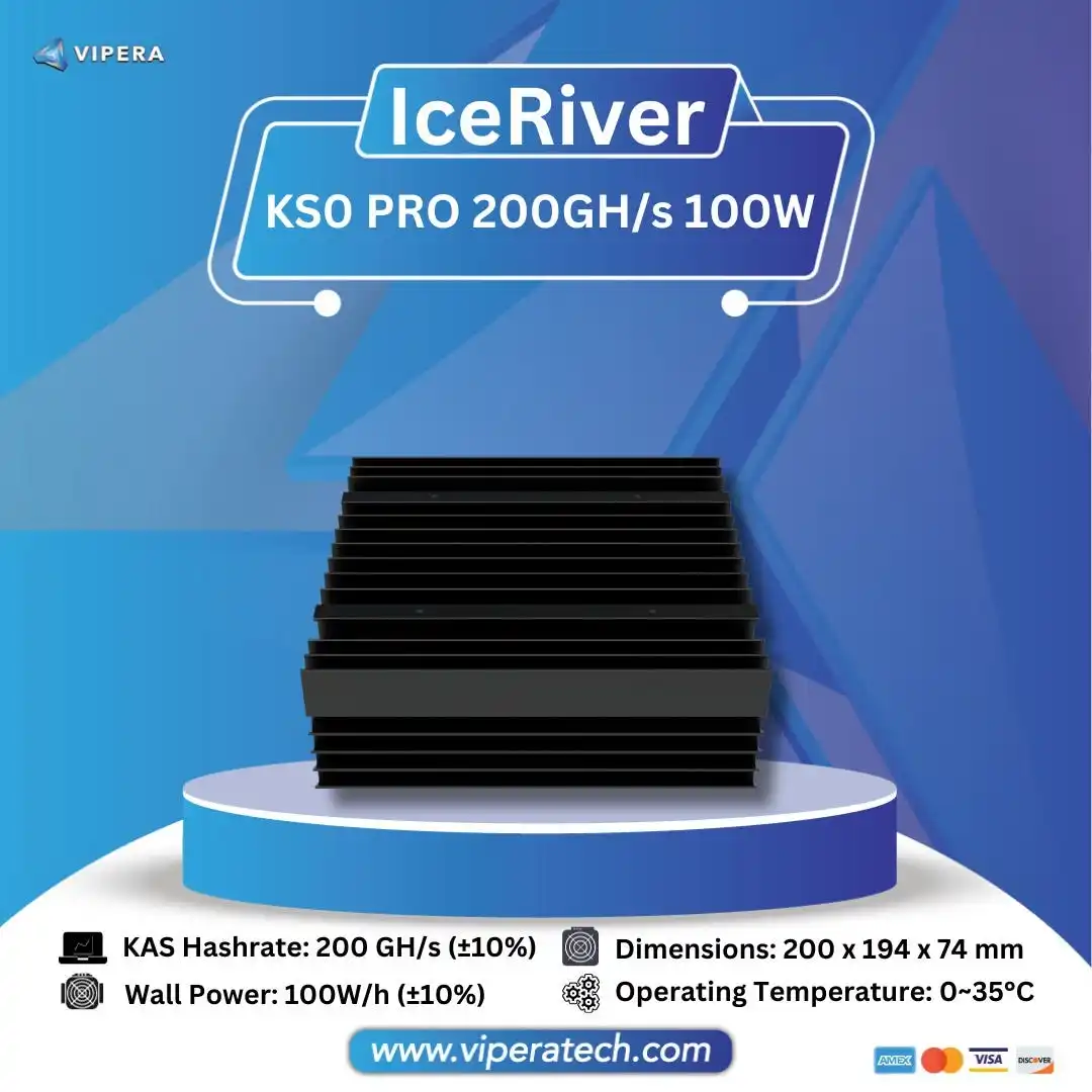 Лучшая сделка DC новый ICERIVER KAS KS0 PRO 200GH Kaspa Asic Miner