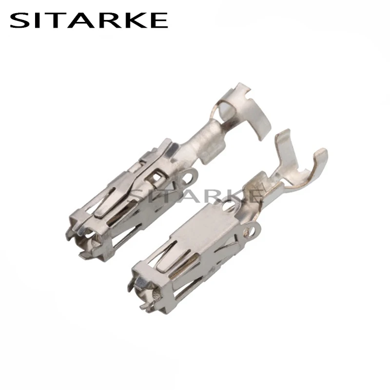 Клеммная колодка из луженой меди, 50 шт., контакты разъема для автомобиля, латунная пружина, вставка DJ221F-2.5B для мотоцикла 17984000002