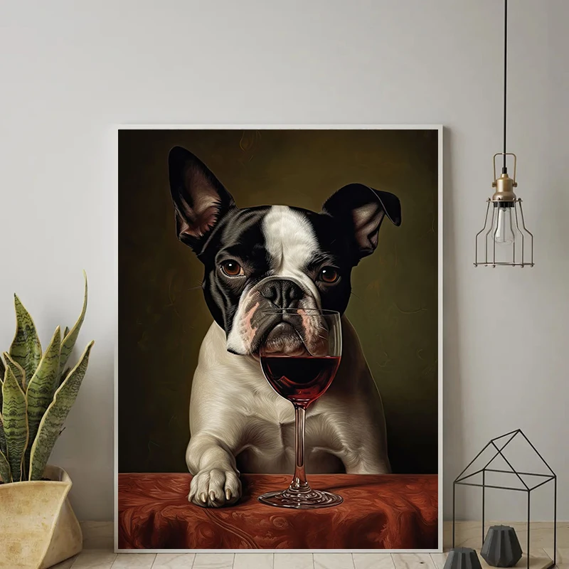 Картина на холсте с изображением собаки