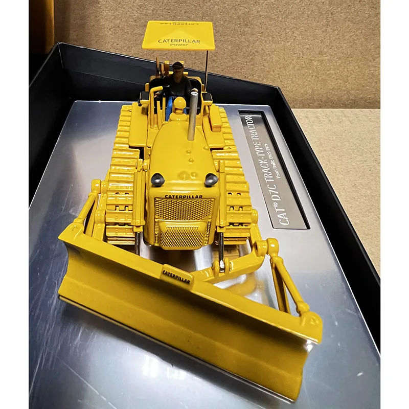 DM масштаб 1:50 CAT D7C гусеничный бульдозер строительный автомобиль из сплава