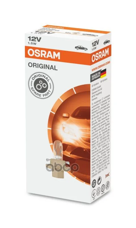 

ЛАМПА НАКАЛИВАНИЯ, ОСВЕЩЕНИЕ ЩИТКА ПРИБОРОВ Osram арт. 2452MFX6