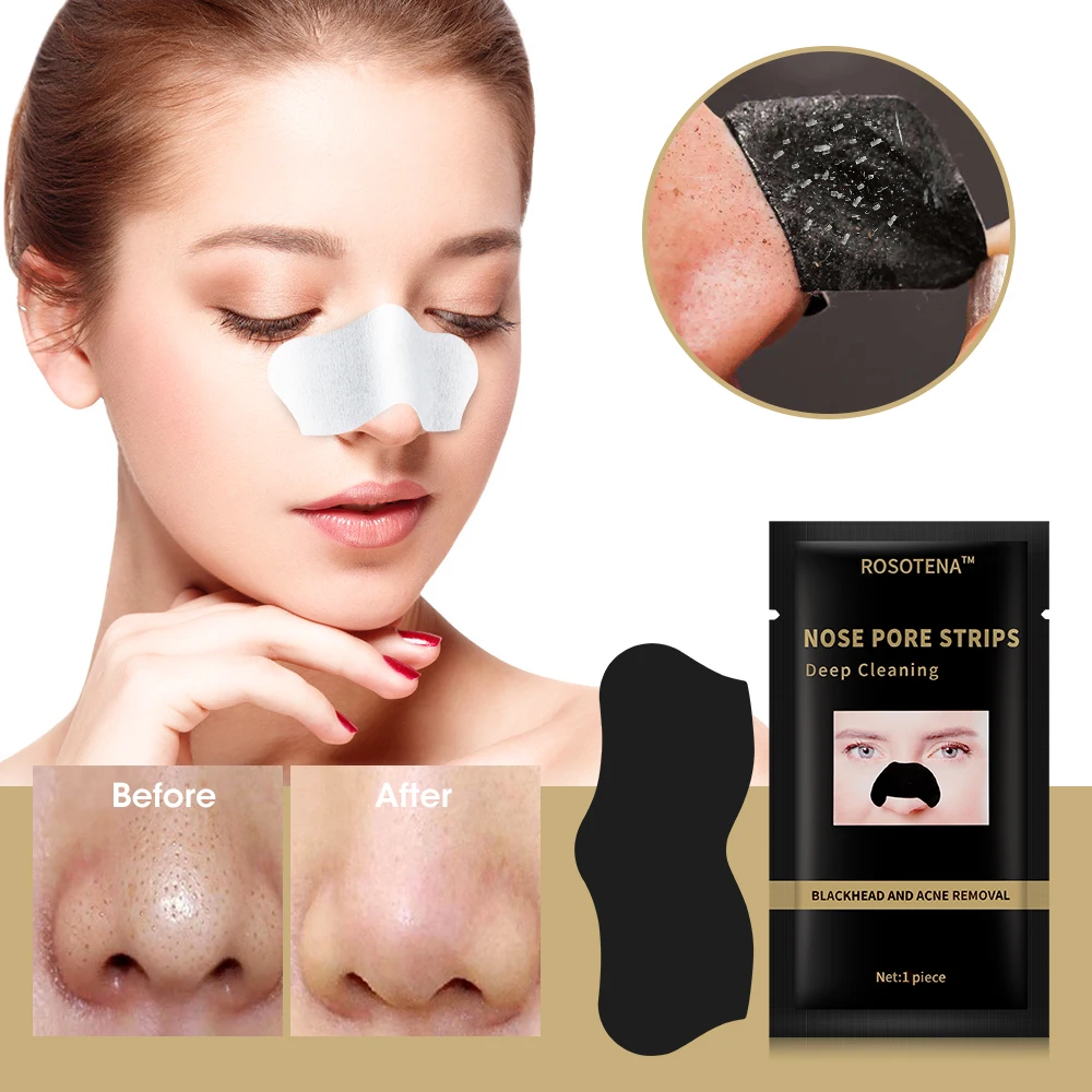 

1/10Pcs Nose Blackhead Remover Mask Nasal Strips Black Head Nose Dot Spot Peel Off Sticker Face Acne Blackhead Pore Cleaner Mask