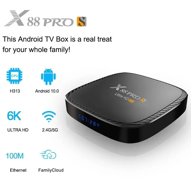 ТВ-приставка X88 PRO 4K Android 10 Allwinner H616 IP TV 1080P Smart Stream Box Media Player OTT |