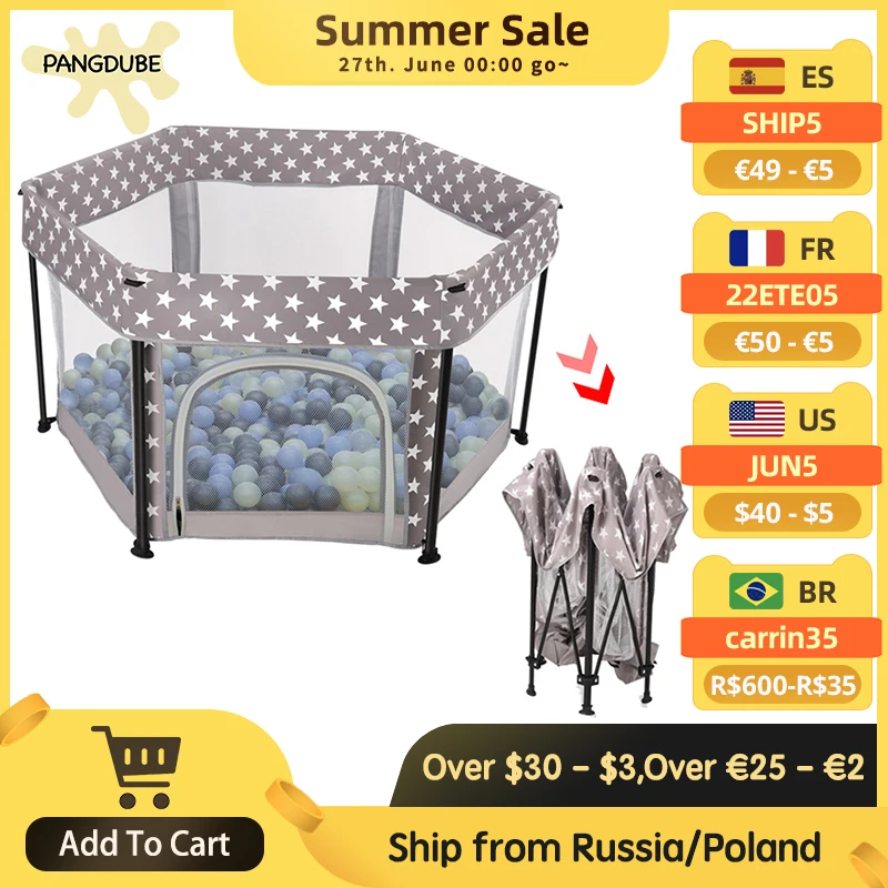 

Детский складной манеж, портативный манеж для детского парка, детский манеж для улицы, забор для детей, путешествия, складные модульные детс...