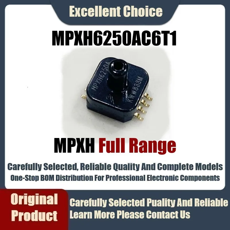 

Оригинальный продукт MPXH6250AC6T1 MPXH6250AC6U MPXH6250A, диапазон измерений 20-кПа, аналоговое напряжение NXP, 1-5 шт./лот