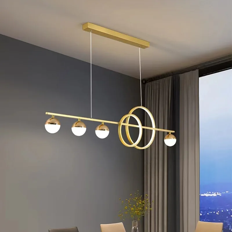 

Современные новые светодиодные подвесные светильники черного и золотого цвета для гостиной, стола, столовой, кухни, аксессуары, потолочный светильник