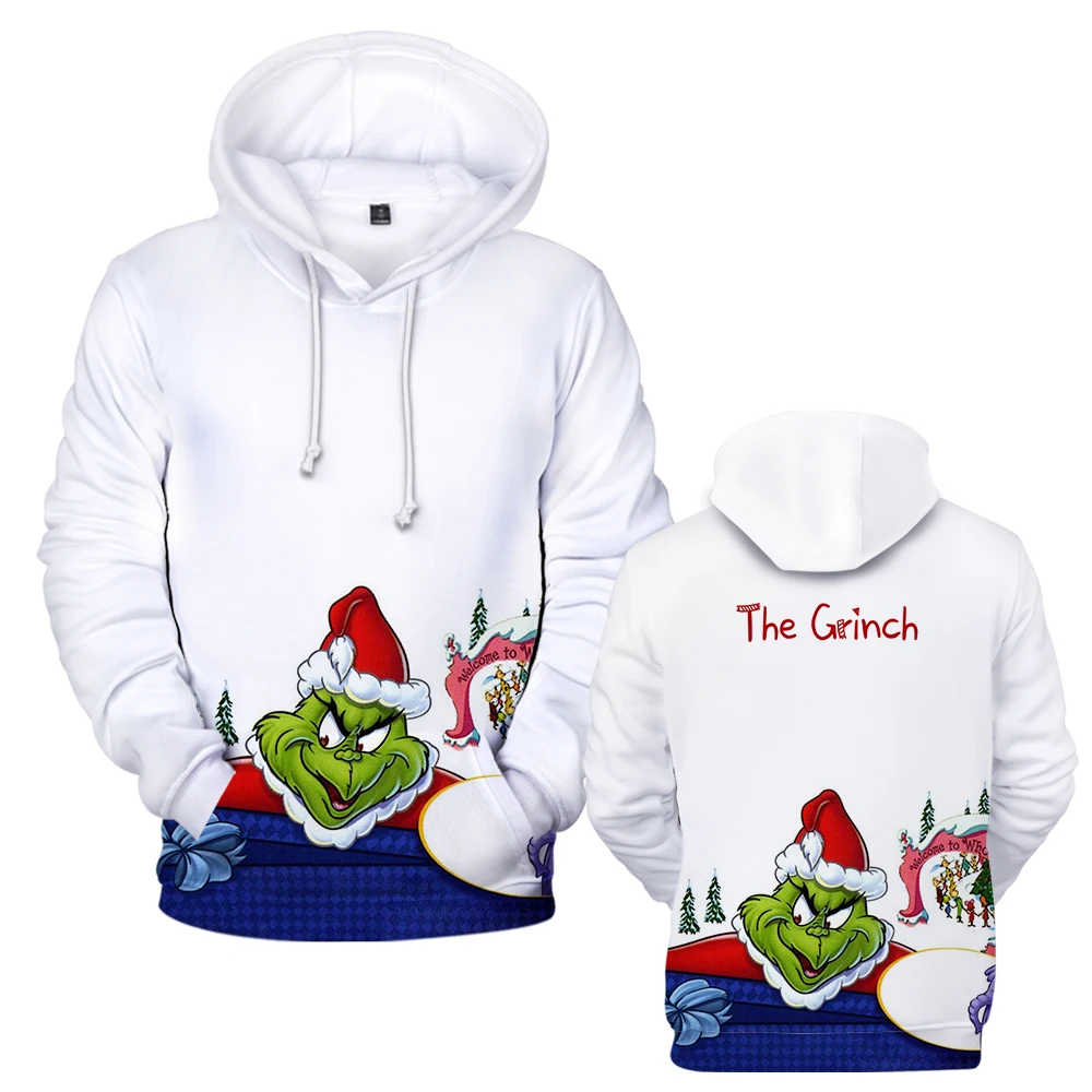 

Men's Hooded Long Sleeve Green Blue Animal Large Basic Pullover Hoodie