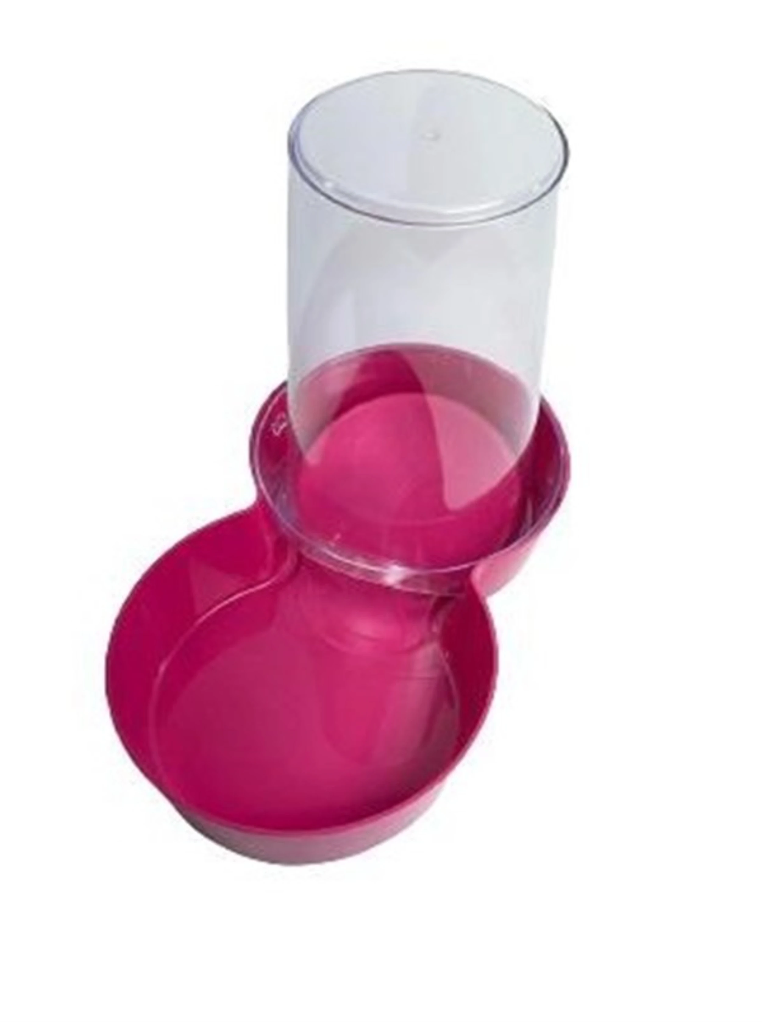 

Plastic Cat-Dog Food and Water Container 1.5 Lt Round Fuchsia