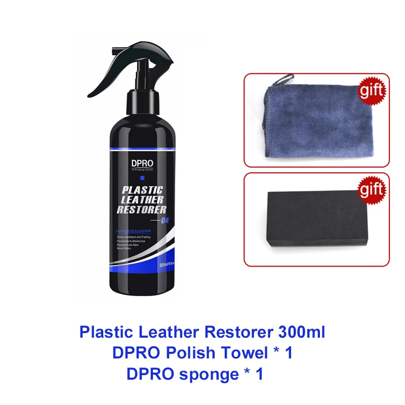 

Dpro автомобильный восстановление пластика, лак для кожи, черный пластик, воск для обновления отделки, нано-спрей, ремонт, водонепроницаемое покрытие, детализация автомобиля VM-04