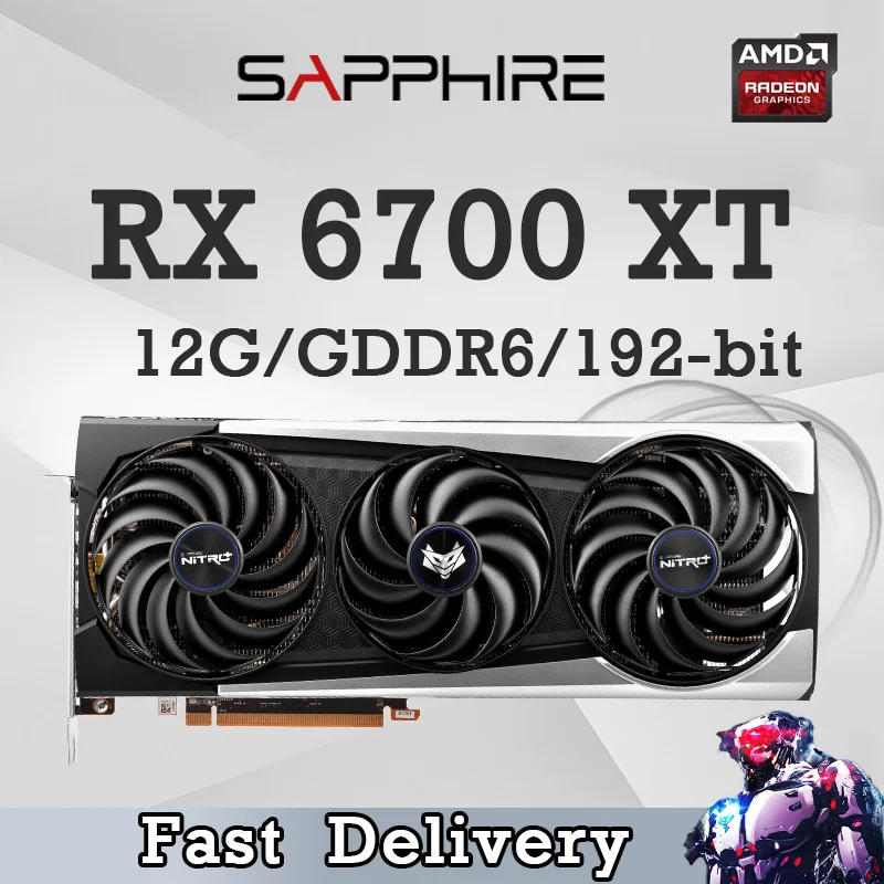 

Sapphire New RX6700XT 12G GDDR6 256bit игровой настольный компьютер видеокарта для игр