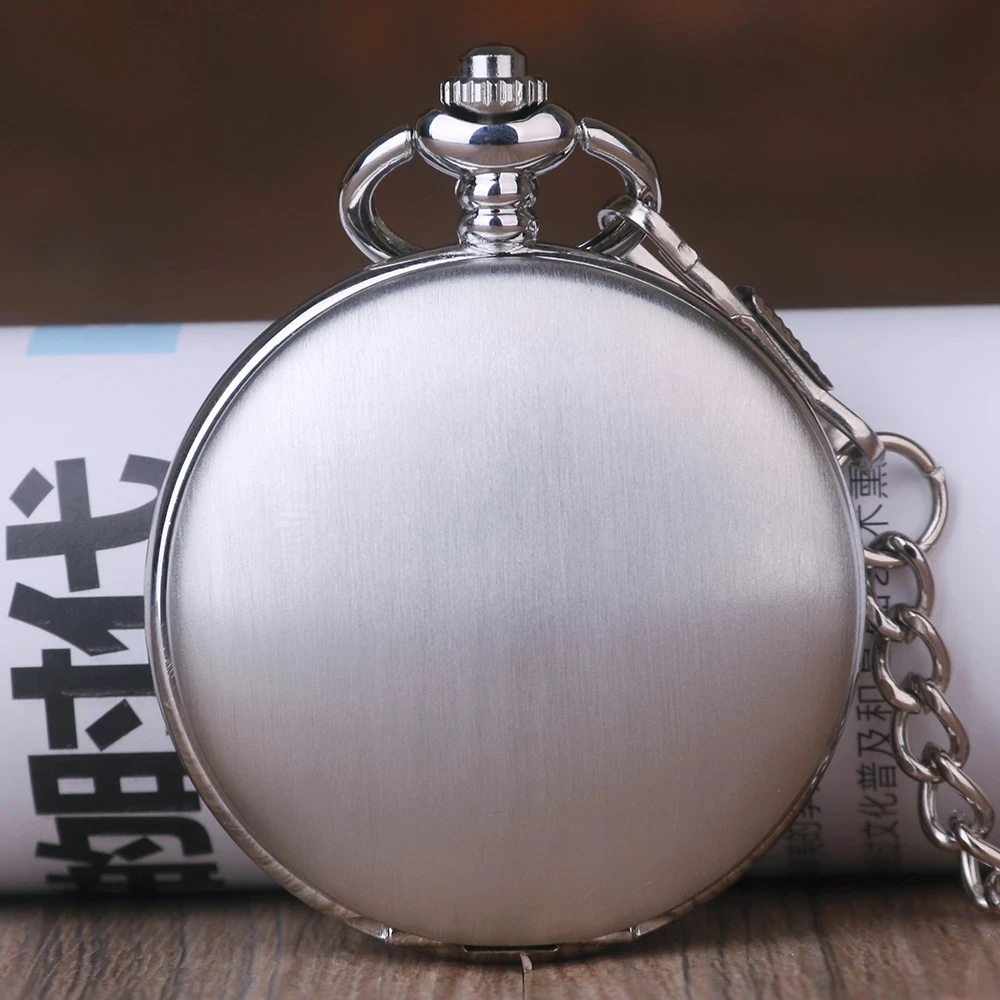 New Arrival Double Open Pure Color Without Pattern Minimalist Luxury High Quality Pocket Watches For Men Women Necklace Pendant