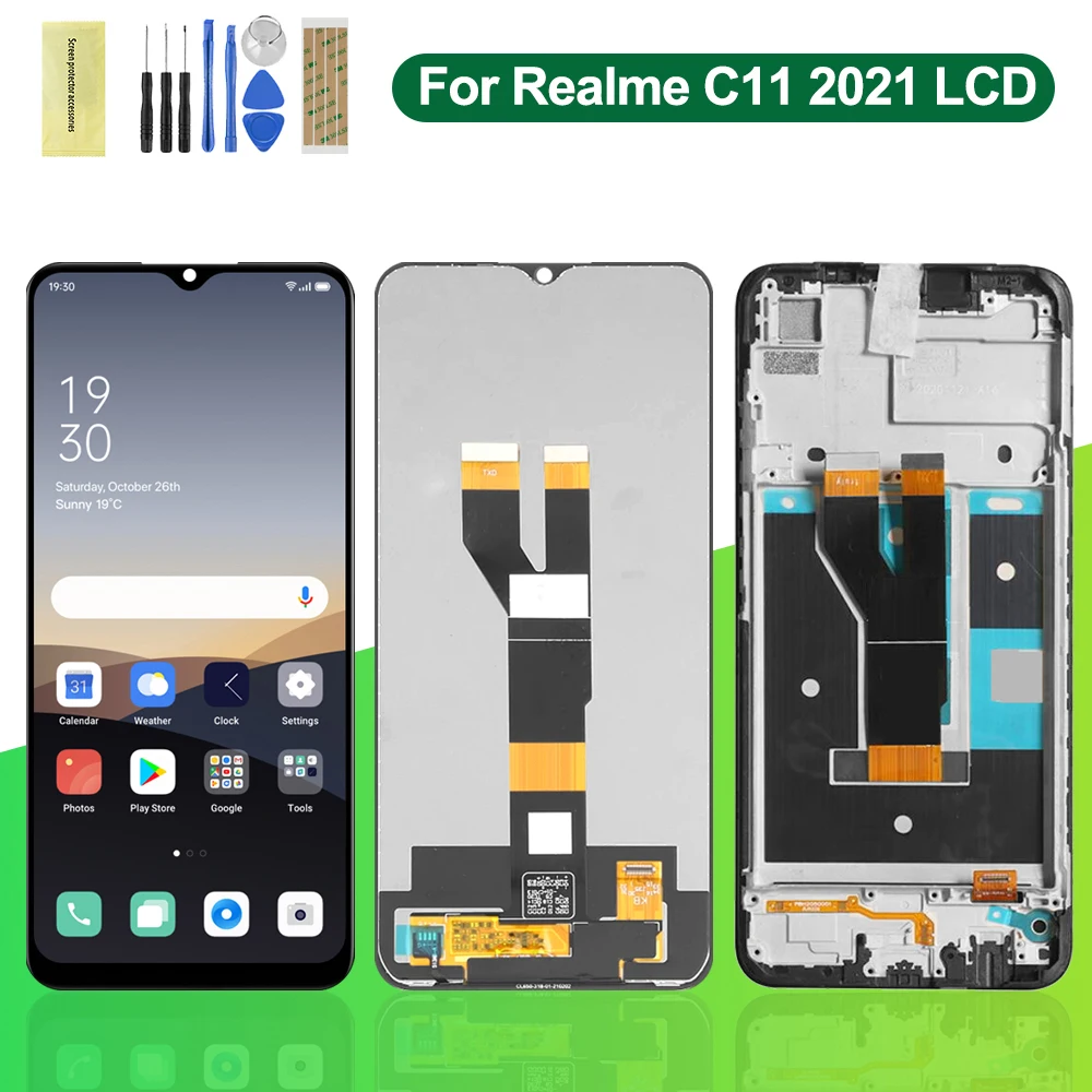 

6.52" Original For Oppo Realme C11 2021 LCD Display Touch Screen with Frame,For Oppo RealmeC11 2021 RMX3231 LCD Replacement