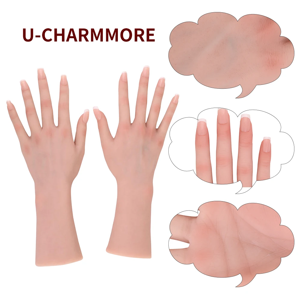 Realistic Female Silicone Hand Model Flexible and Lifelike Jewelry Display Watch Display Shooting Props Personal Hobby