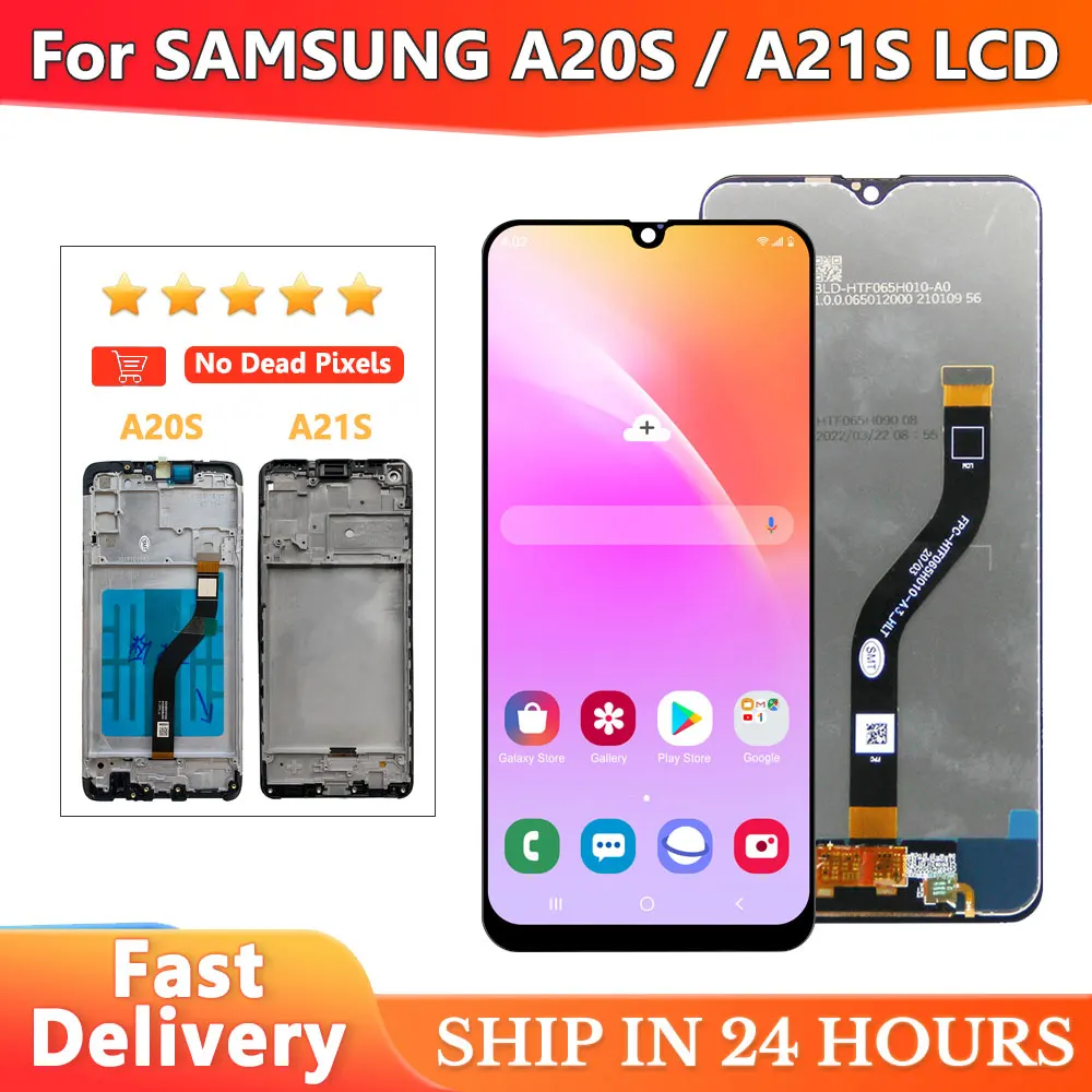 Экран дисплея A20S для Samsung A21S SM-A217F/DS A217FN/DS A217M/DS ЖК-дисплей с дигитайзерами