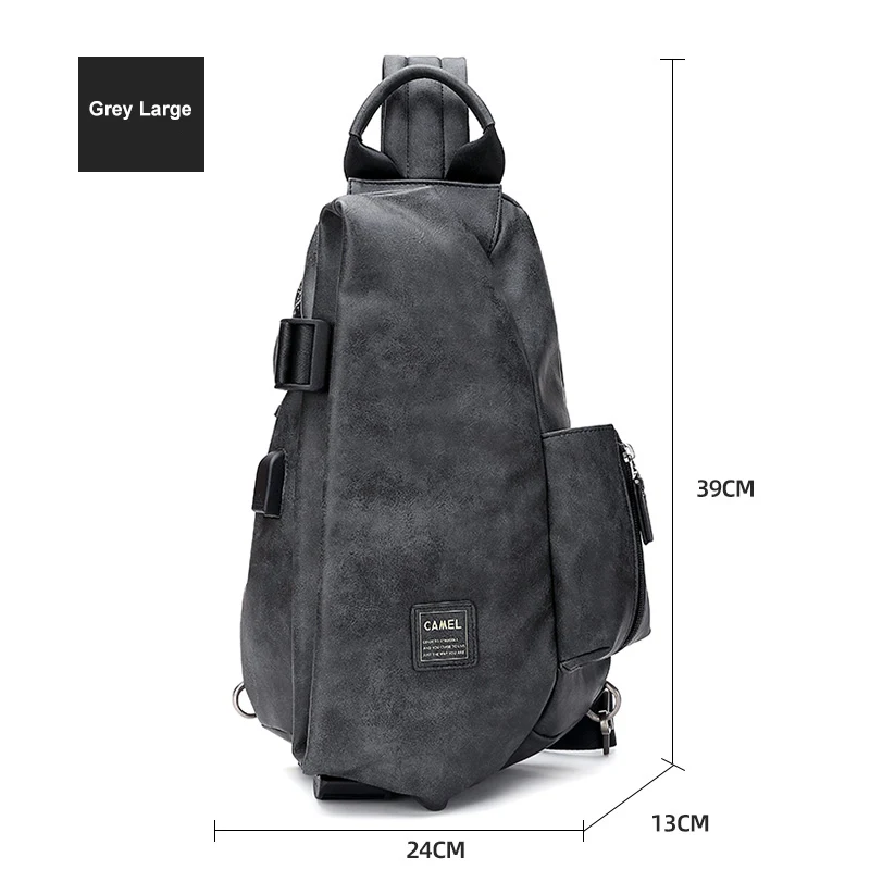Goldencamel Men Bag Genuine Leather Chest Bag for Men Multifunctional Sports Bags Waterproof Men's Wallet Men Waist Running Bags