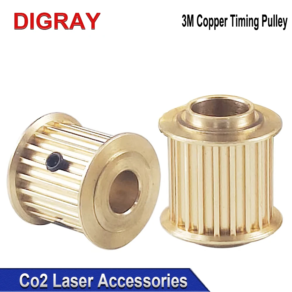 DIGRAY медная синхронизирующая шестерня зубчатый Шкив HTD 3M синхронизирующий