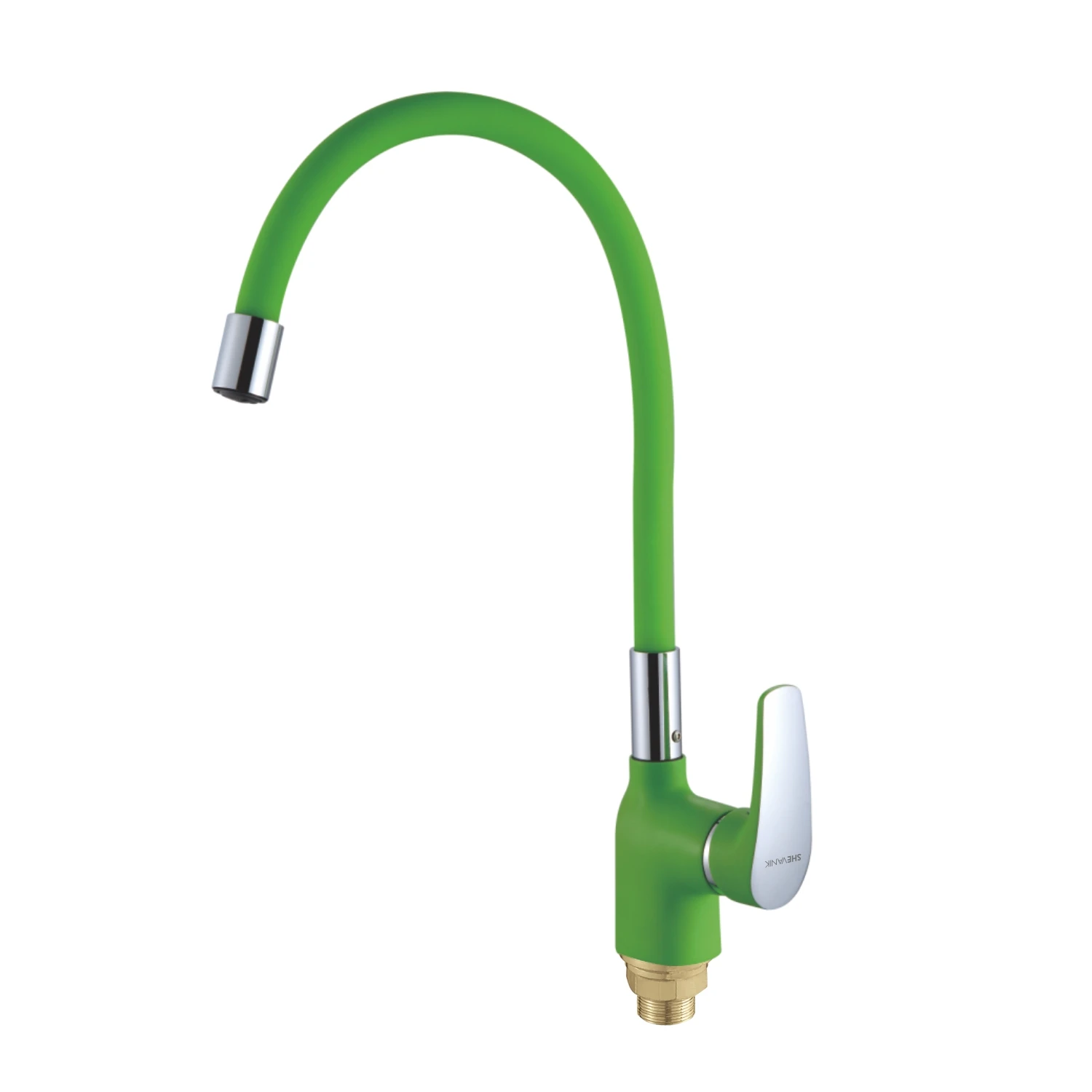 

Shevanik kitchen faucet with nut flexible excess, movable faucet to kitchen, flexible brass faucet, crane with flexible spout s443-5