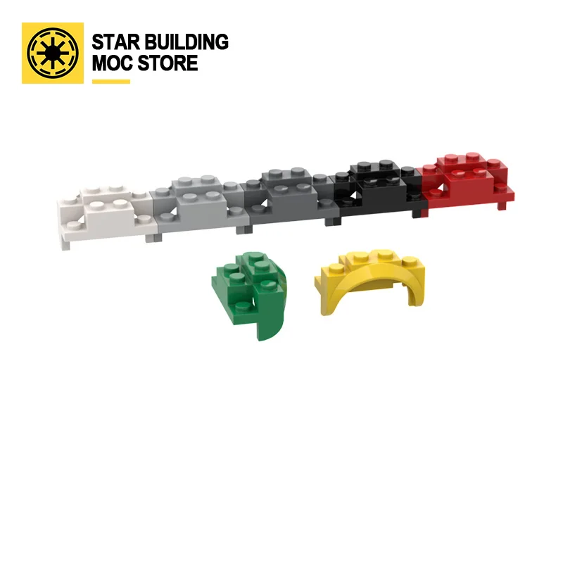 

MOC parts are suitable for lego 35789 2x4X2 sports car car wheel eyebrow assembly of 1PCS blocks pellet children's toys