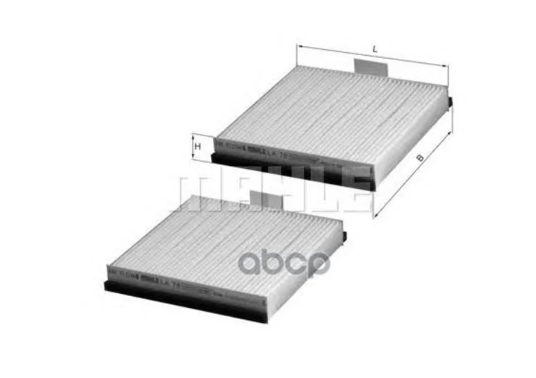 Фильтр Салона К-Кт Renault: Avantime 01-03, Espace Iii 96-02 Mahle/Knecht арт. LA76/S