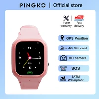 pingko 2022 4g kids smart watch lbs wifi location video call sos electronic fence long battery life smart watches for children