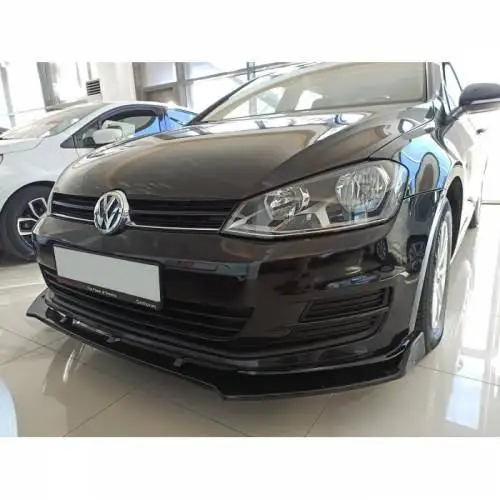 

Накладка на передний бампер для VOLKSWAGEN GOLF 7 7,5 2008-2020 пианино глянцевая черная автостайлинг диффузор универсальный спойлер