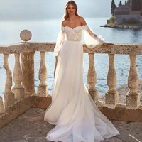 a line tulle sweetheart hy254 wedding dress for women backless floor length elegant slim princess bridal gowns vestidos de novia