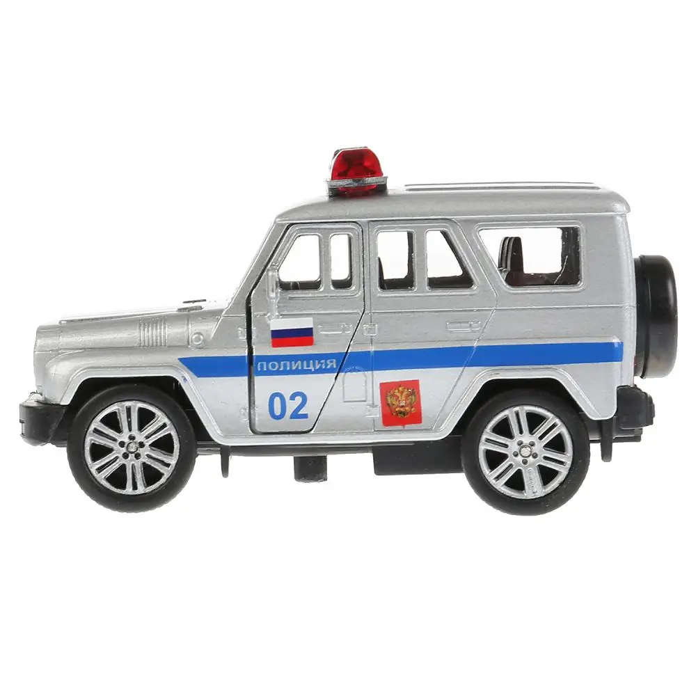 Machine model технопарк UAZ Hunter police инерционная |