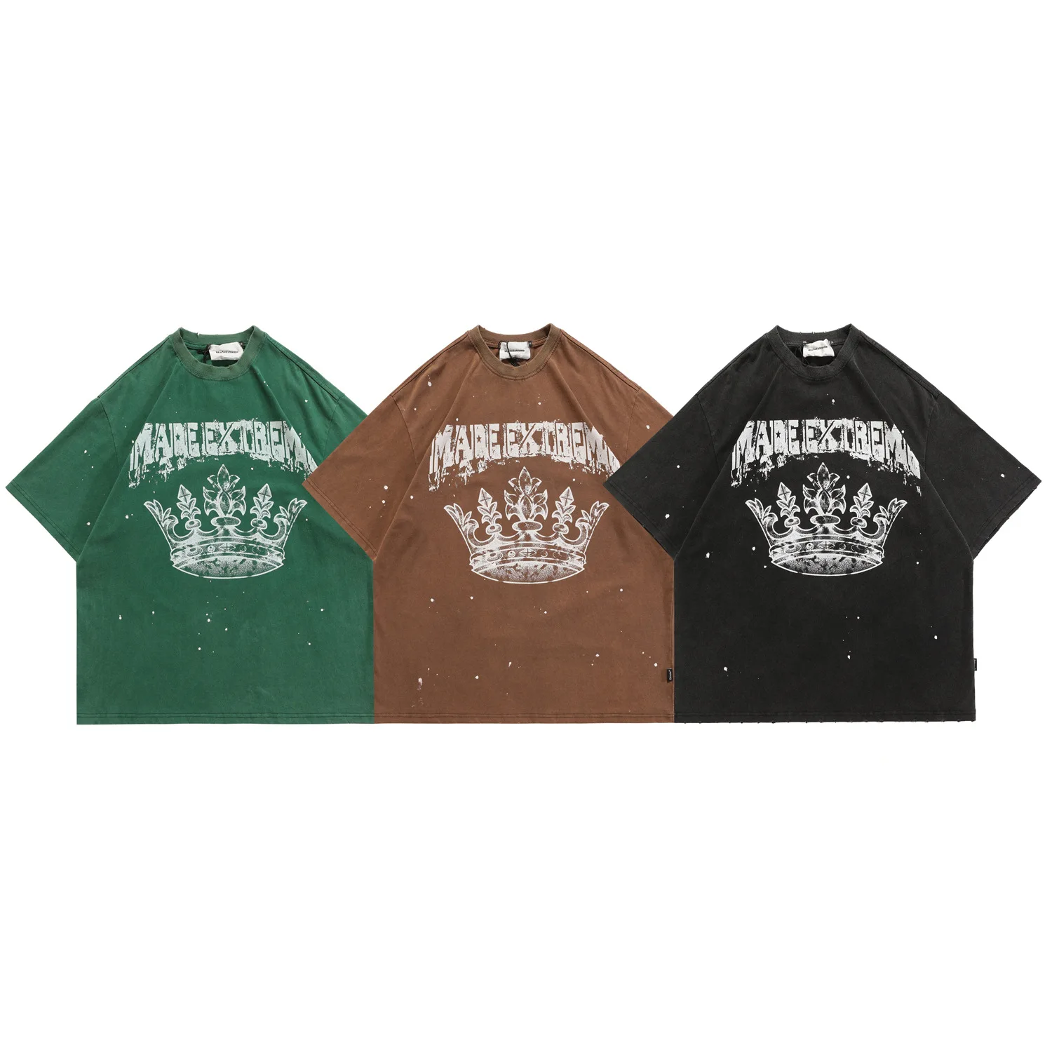 

Футболка Мужская/женская с принтом в стиле ретро, мытая Повседневная универсальная хлопковая футболка с короткими рукавами, с принтом в вид...