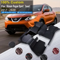 car floor mat for nissan rogue sport j11 20172020 accesorios para auto anti dirt pad non slip floor mats rug car accessories