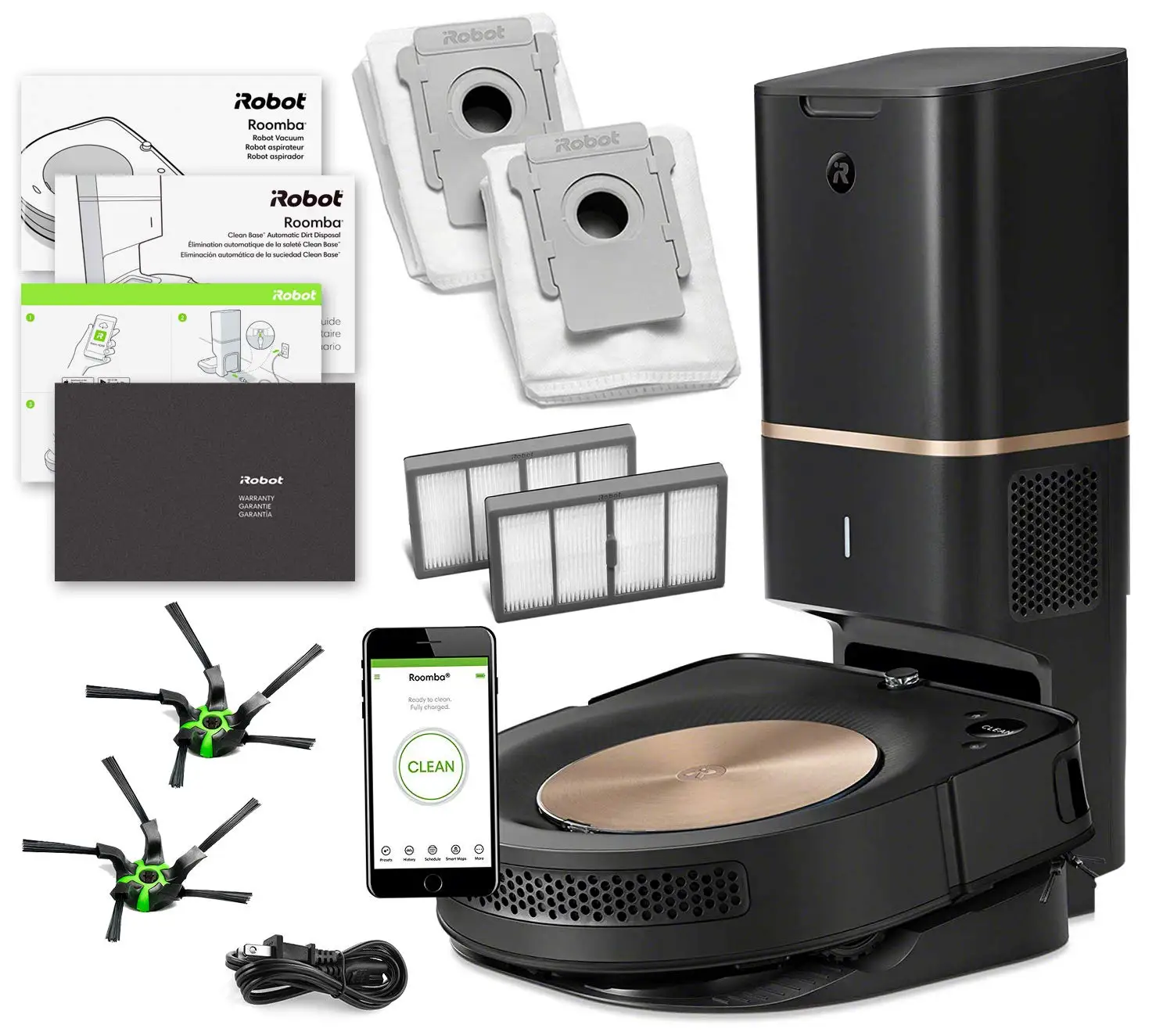 

Робот-пылесос iRobot Roomba s9 + Plus 9550 с автоматическим удалением грязи