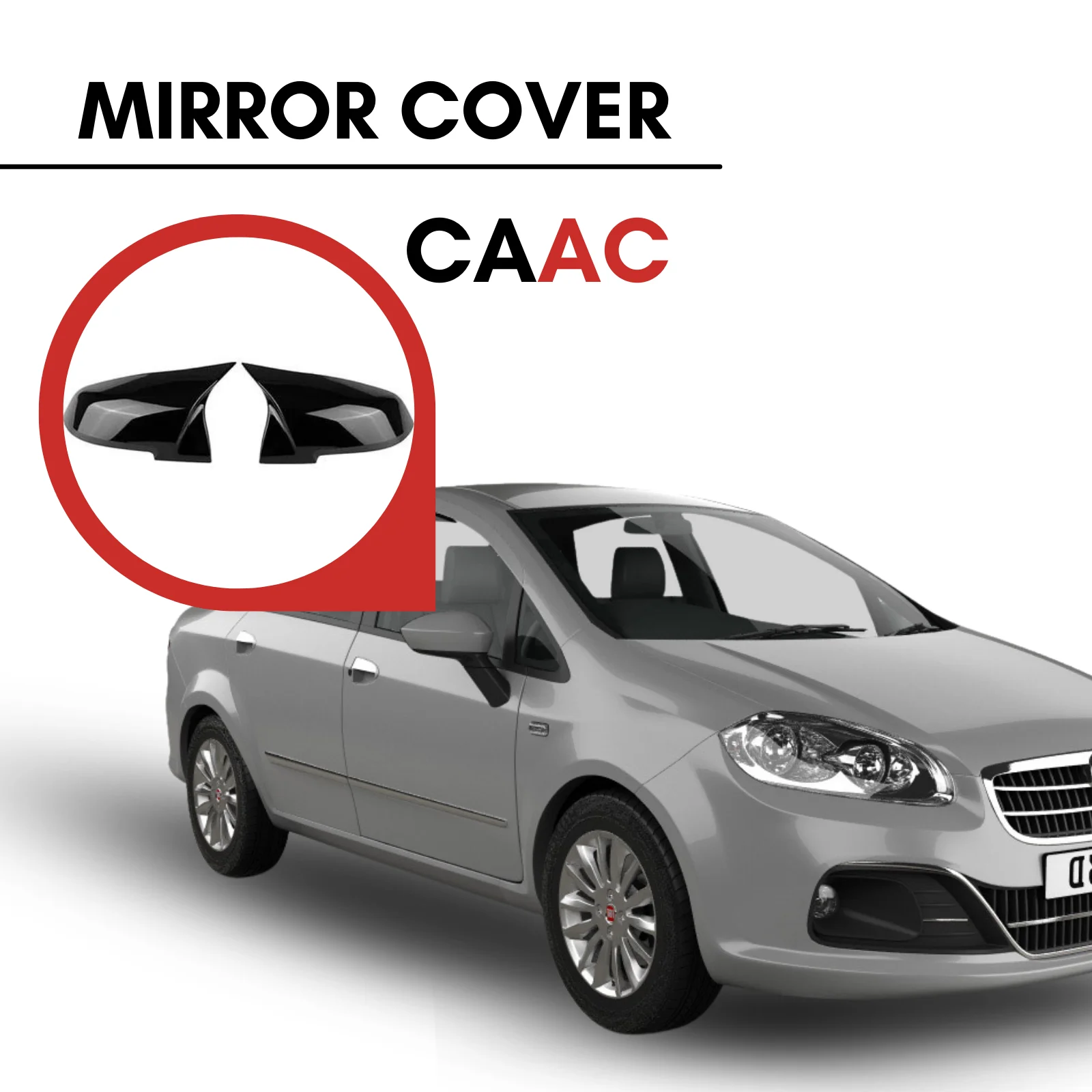 

FOR FIAT LINEA 2007-2015 2 PCS BATMAN ABS PIANO BLACK SIDE MIRROR COVER MODIFIED MODEL MOUNTING HARDWARE INCLUDED ACCESSORIES DURABLE
