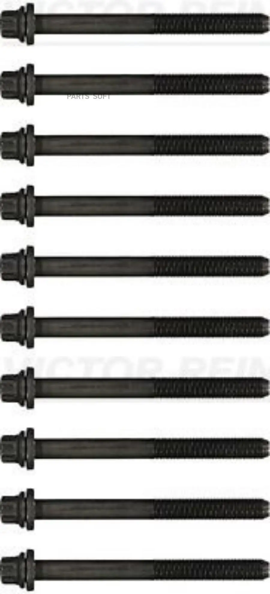 14-55048-01_к-кт болтов ГБЦ! 10шт. Mitsubishi Galant/Lancer/Space Wagon 2.0D/TD 92