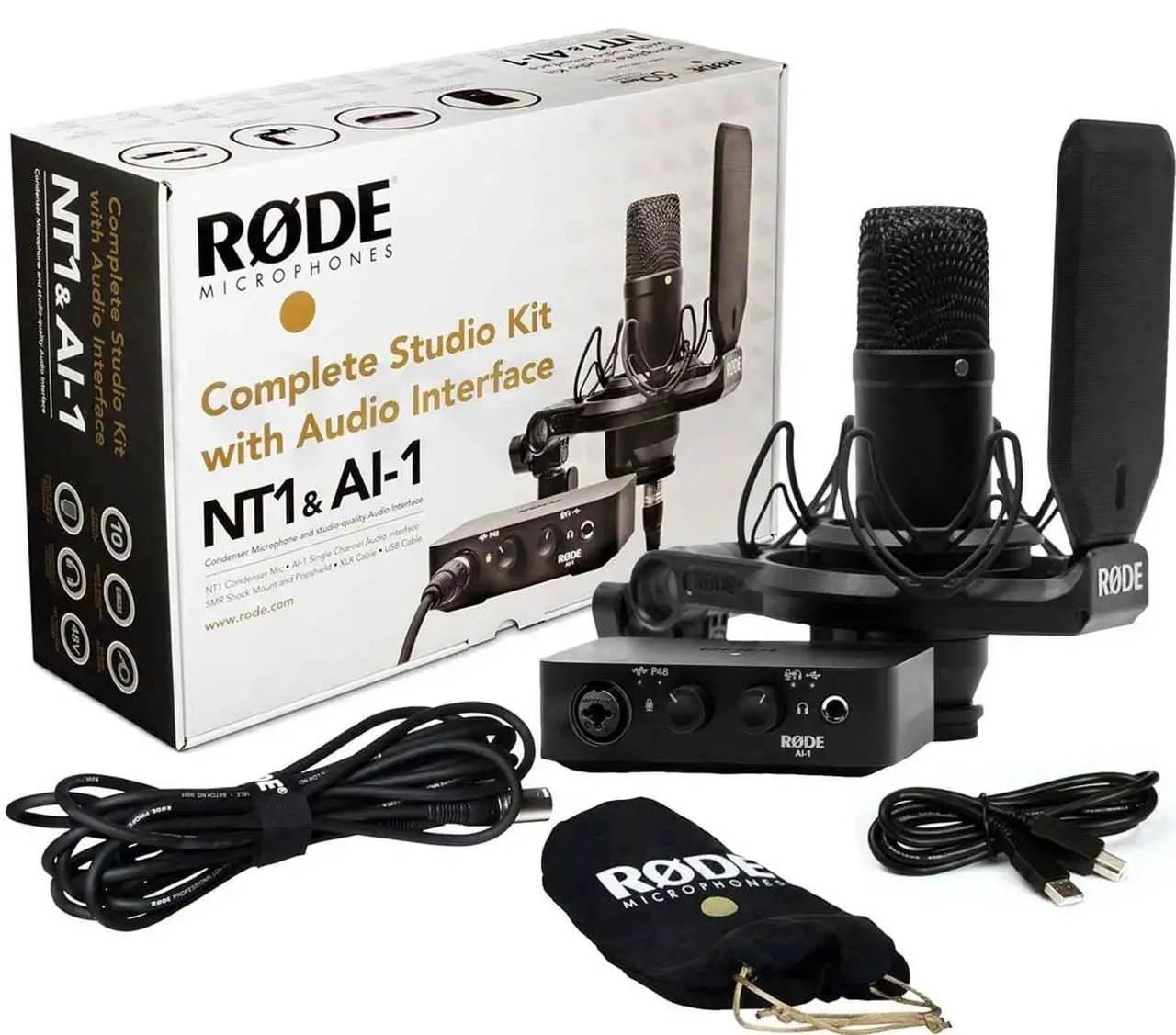 

100% AUTHENTIC NT1AI Condenser Studio Microphone complete studio kit