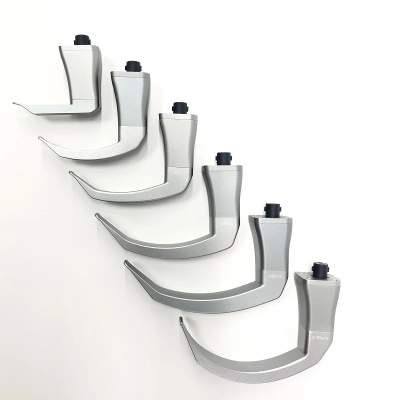 Video Laryngoscope Reusable Sterilizable Blades Color TFT LCD Digital Video Laryngoscope 6 Stainless Steel Blades Optional