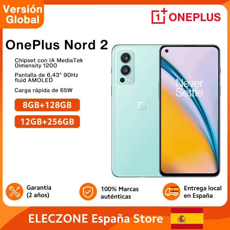 Cena OnePlus Nord 2 5G Smartphone, Wersja Globalna 8GB 128GB 50MP AI Potrójne Kamery MTK Dimensity 1200-AI 4500mAh 65W 6.43'' Cena OnePlus Nord 2 5G Smartphone, Wersja Globalna 8GB 128GB 50MP AI Potrójne Kamery MTK Dimensity 1200-AI 4500mAh 65W 6.43''