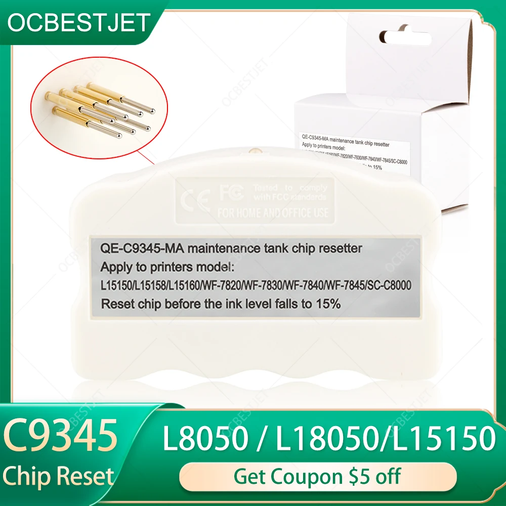 Фото C9345 C12C93459 L8050 восстанавливатель чипов резервуара для Epson ET-8550 ET-8500 L15158 L15168 L15150 L15160 6558 C8000 №1