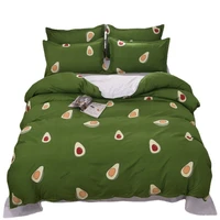 nordic duvet cover avocado pillowcase bed sheet single double queen king bed covers simple bedding set comforter bedding